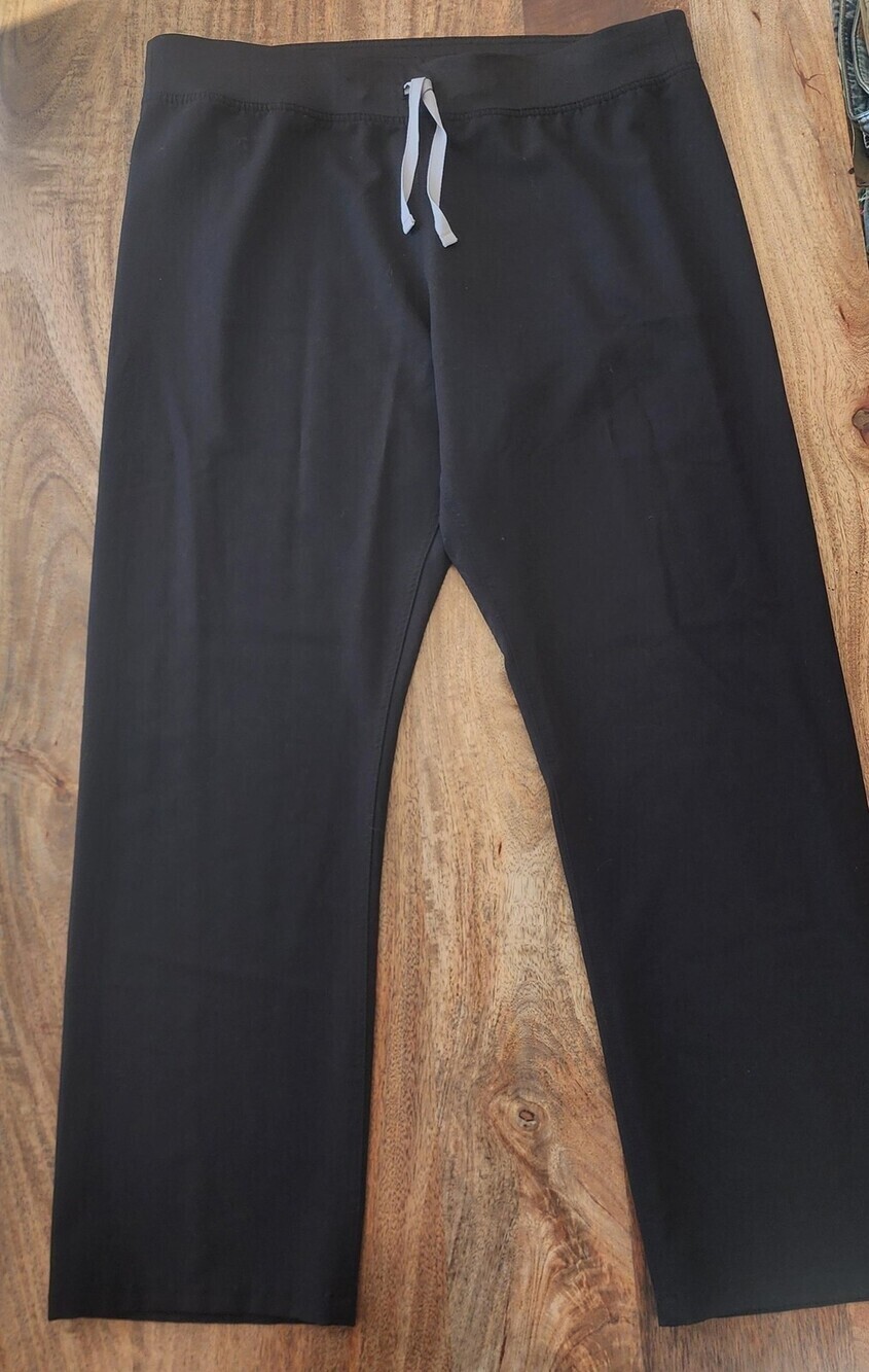 FIGS Technical Collection Pants Mens XL Black Scrubs Elastic Waist Workwear